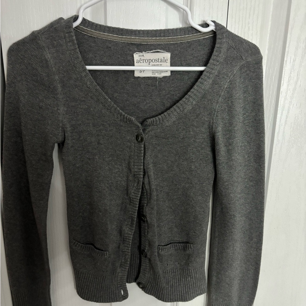 Dark Grey Cardigan from Aeropostale originals